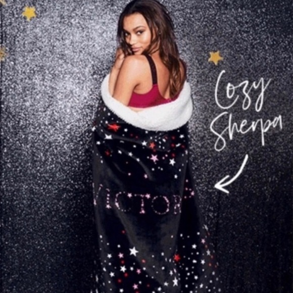 Victoria's Secret Other - NWT Victoria’s Secret Stars Sherpa Blanket 50x60 Victoria's Secret Other - NWT Victoria’s Secret Stars Sherpa Blanket 50x60